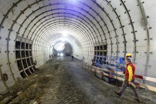 Le tunnel de Riedberg de l'intérieur